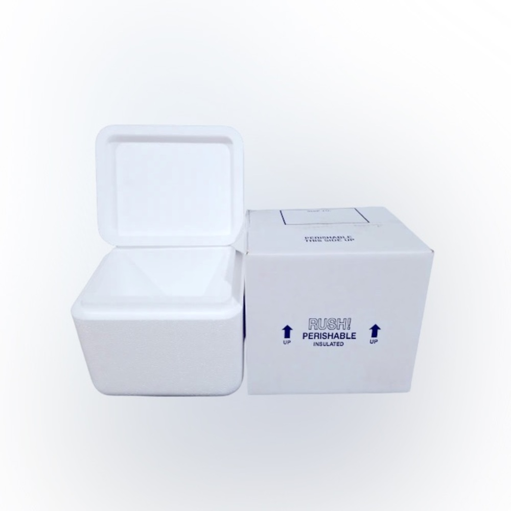 Propak Styrofoam Insulated Perishable /Meds Shipping Cooler Box with Carton Box